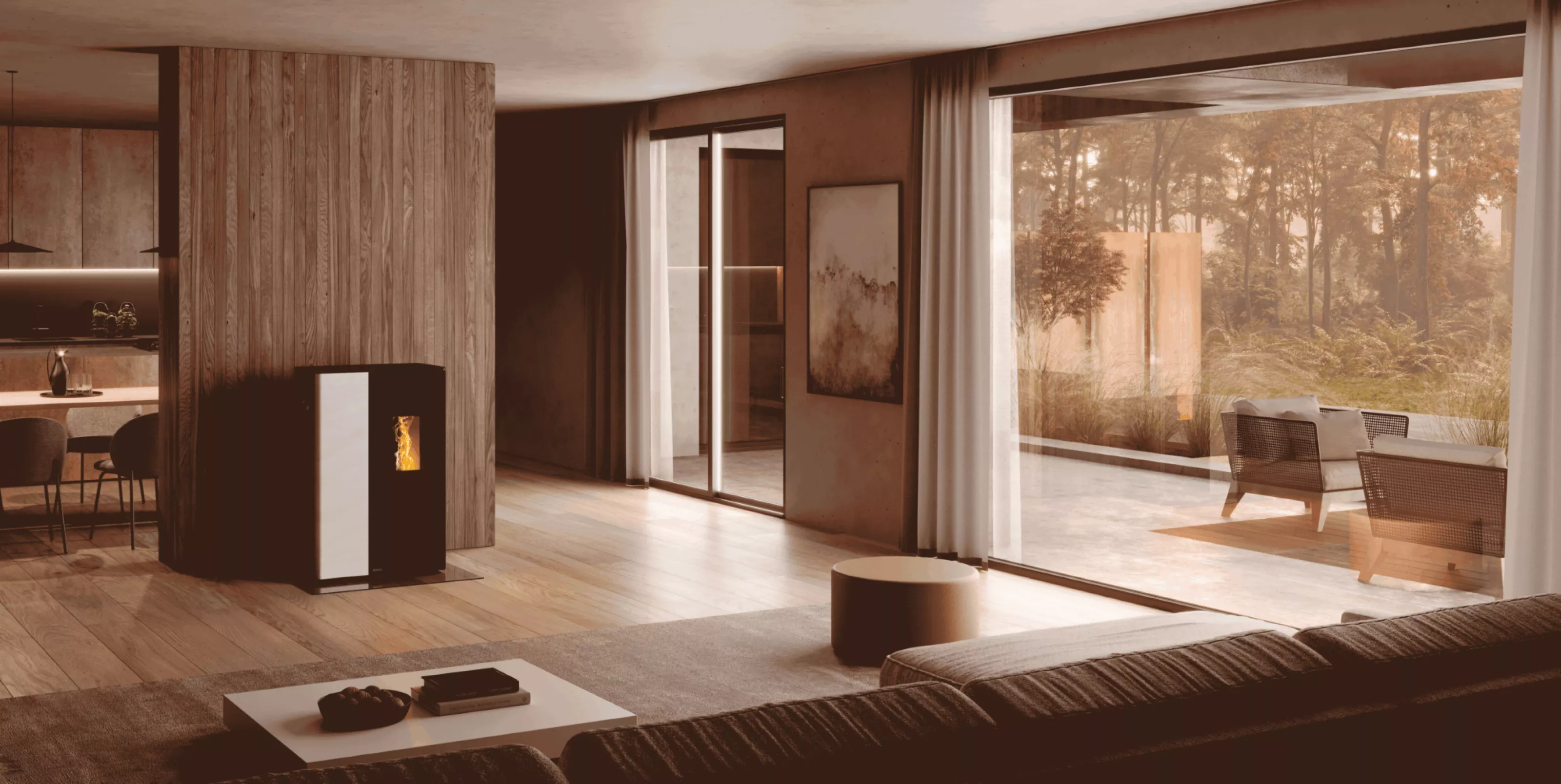 RIKA SONO in een moderne woonkamer